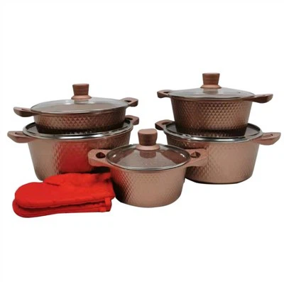 Gas induktionskomfur suppegryde i aluminium